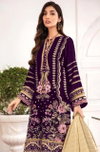 1085 Afsana Velvet Embroidery Pakistani Readymade Suits Wholesale Shop In Surat